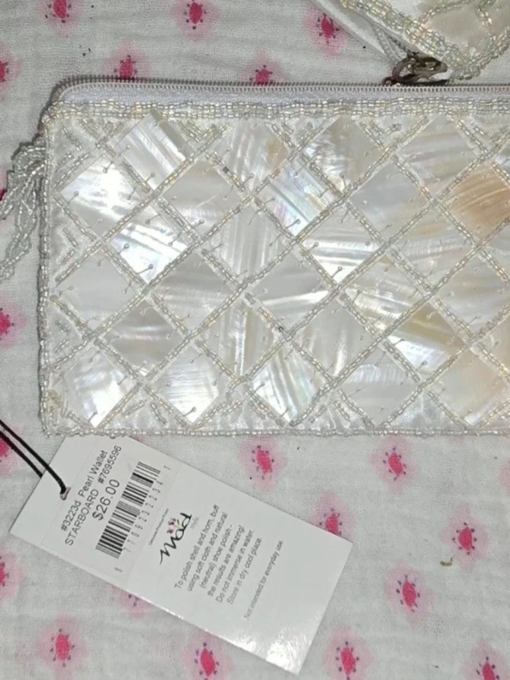 Ivory Quilted Tote with Wristlet - Women's Shoulder Bag